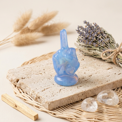 Kryształowa Rzeźba „Moje Granice” – Ręcznie Rzeźbiony Kamień Naturalny 5 cm