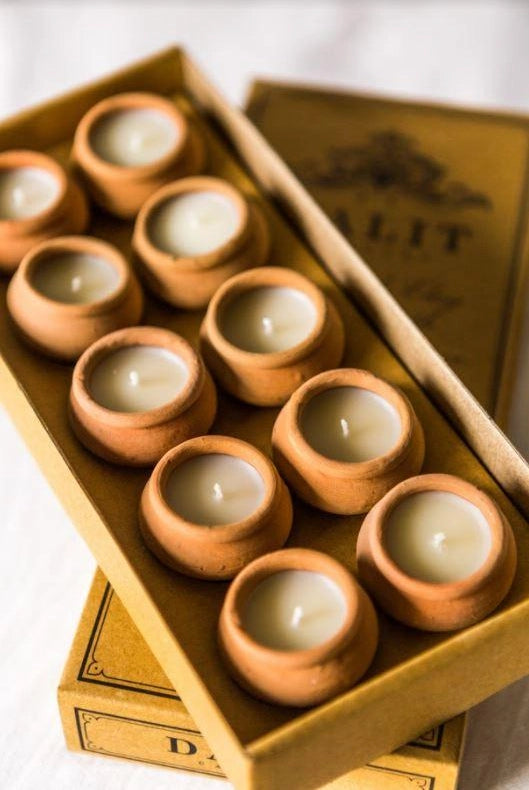Świece Tealight z Wosku Pszczelego o Zapachu Lawendy z Wanilią (10 szt.)